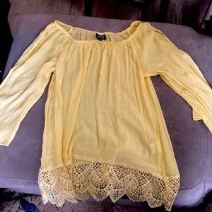 yellow tee shirt/ dress